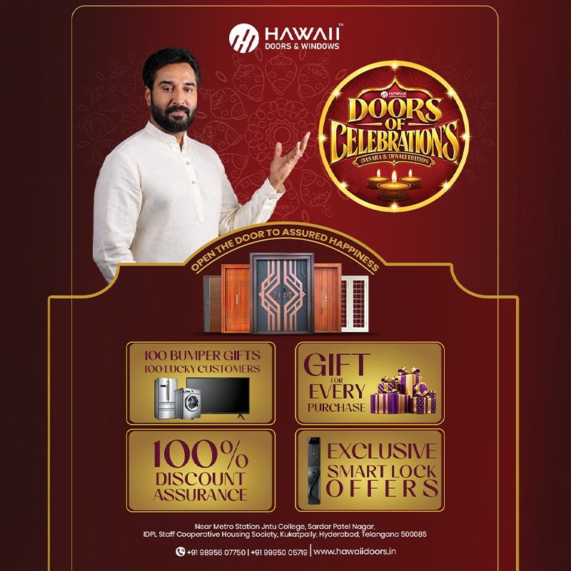 
																																					Diwali offers on steel doors in Telangana